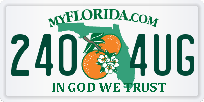 FL license plate 2404UG