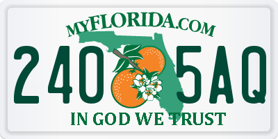 FL license plate 2405AQ
