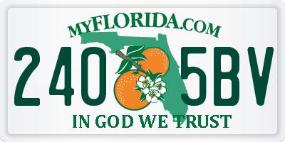 FL license plate 2405BV