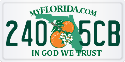 FL license plate 2405CB