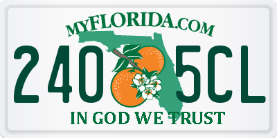 FL license plate 2405CL