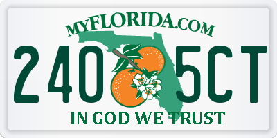 FL license plate 2405CT