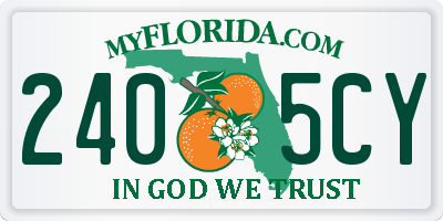 FL license plate 2405CY