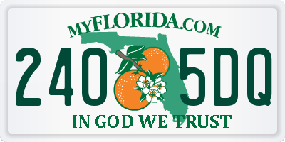 FL license plate 2405DQ