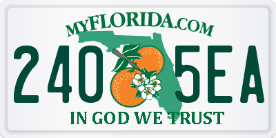 FL license plate 2405EA