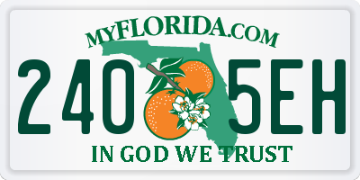 FL license plate 2405EH