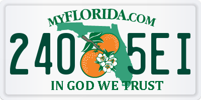 FL license plate 2405EI