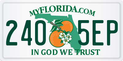 FL license plate 2405EP