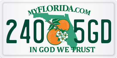 FL license plate 2405GD