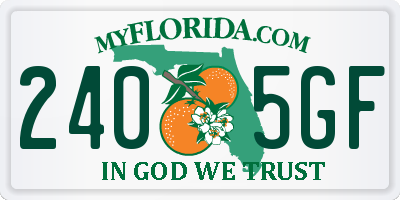 FL license plate 2405GF