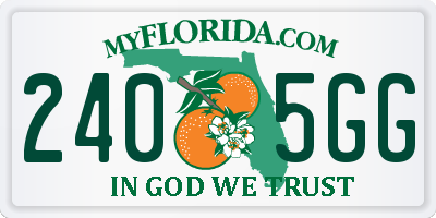 FL license plate 2405GG