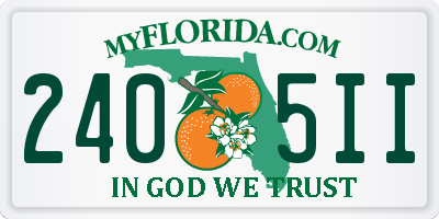 FL license plate 2405II