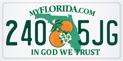 FL license plate 2405JG