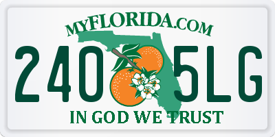 FL license plate 2405LG