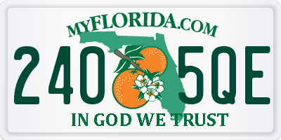 FL license plate 2405QE