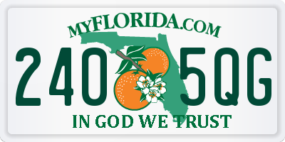 FL license plate 2405QG