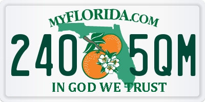 FL license plate 2405QM