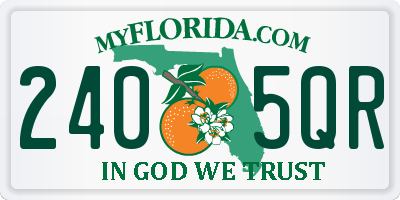 FL license plate 2405QR