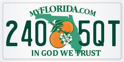 FL license plate 2405QT