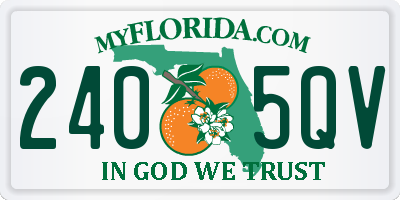 FL license plate 2405QV