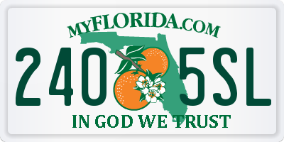 FL license plate 2405SL