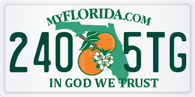 FL license plate 2405TG
