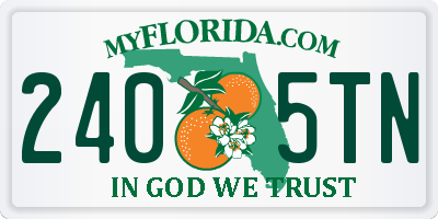 FL license plate 2405TN