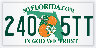 FL license plate 2405TT