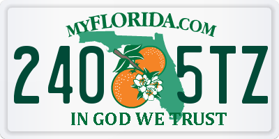 FL license plate 2405TZ