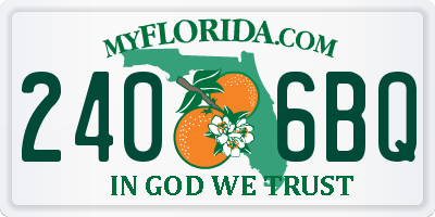 FL license plate 2406BQ