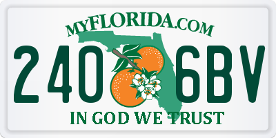 FL license plate 2406BV