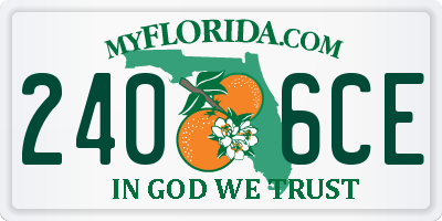 FL license plate 2406CE