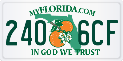 FL license plate 2406CF