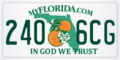 FL license plate 2406CG