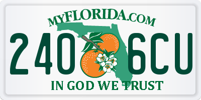 FL license plate 2406CU
