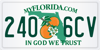 FL license plate 2406CV