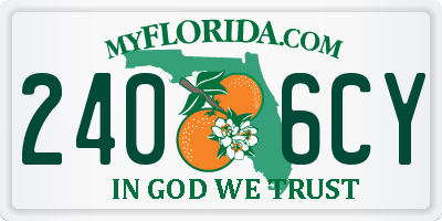 FL license plate 2406CY
