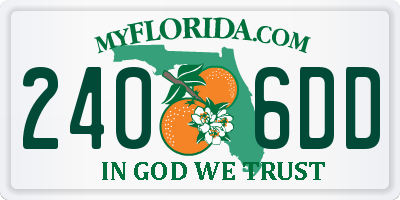 FL license plate 2406DD