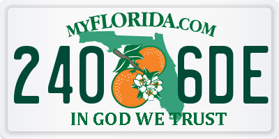 FL license plate 2406DE