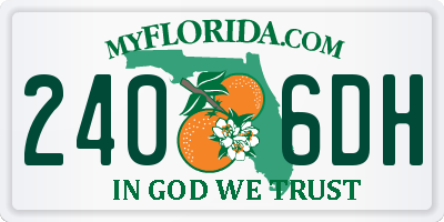 FL license plate 2406DH