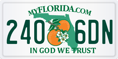 FL license plate 2406DN