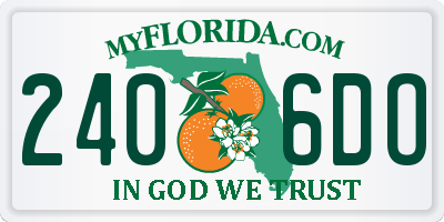 FL license plate 2406DO