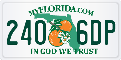 FL license plate 2406DP