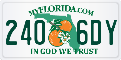 FL license plate 2406DY
