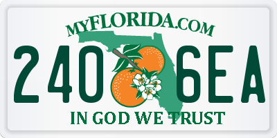 FL license plate 2406EA