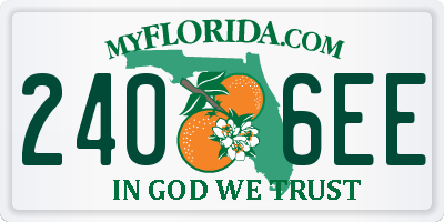 FL license plate 2406EE