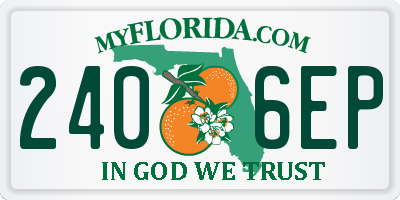 FL license plate 2406EP