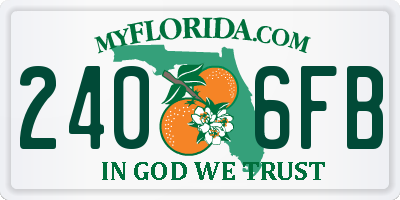 FL license plate 2406FB