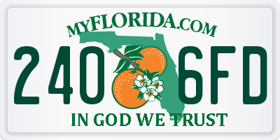 FL license plate 2406FD