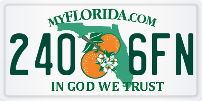 FL license plate 2406FN